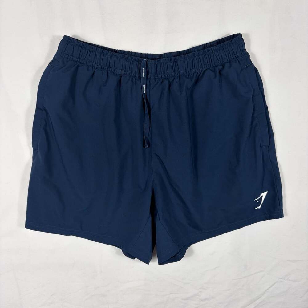 Gymshark Size M Navy Blue Athletic Running Shorts